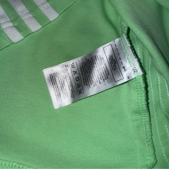 adidas Women's Athletic Dress With 3 Stripes Racer Back Light Green Size Large - Picture 9 of 13
